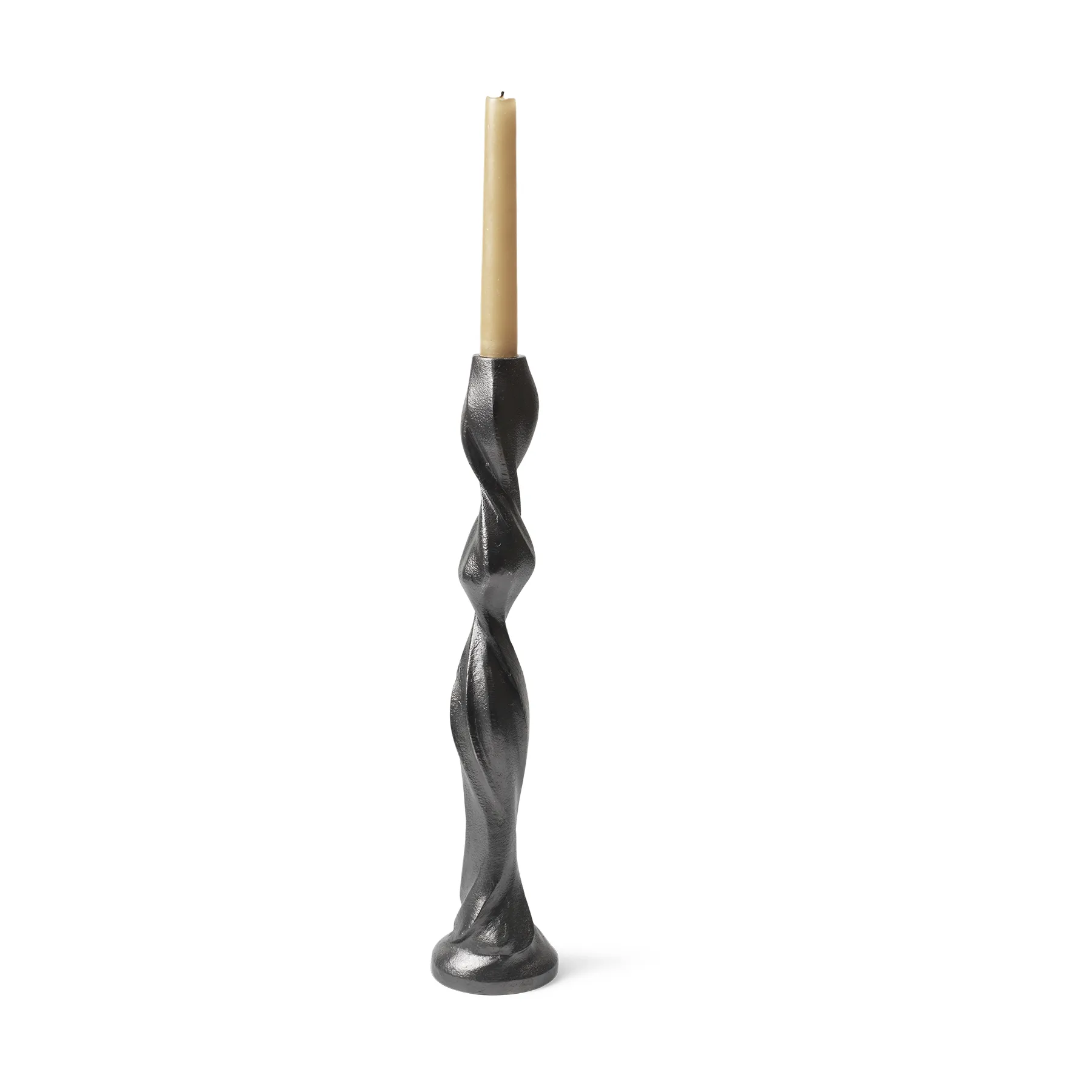 Gale lysestake 38 cm, Blackened Aluminium Ferm Living