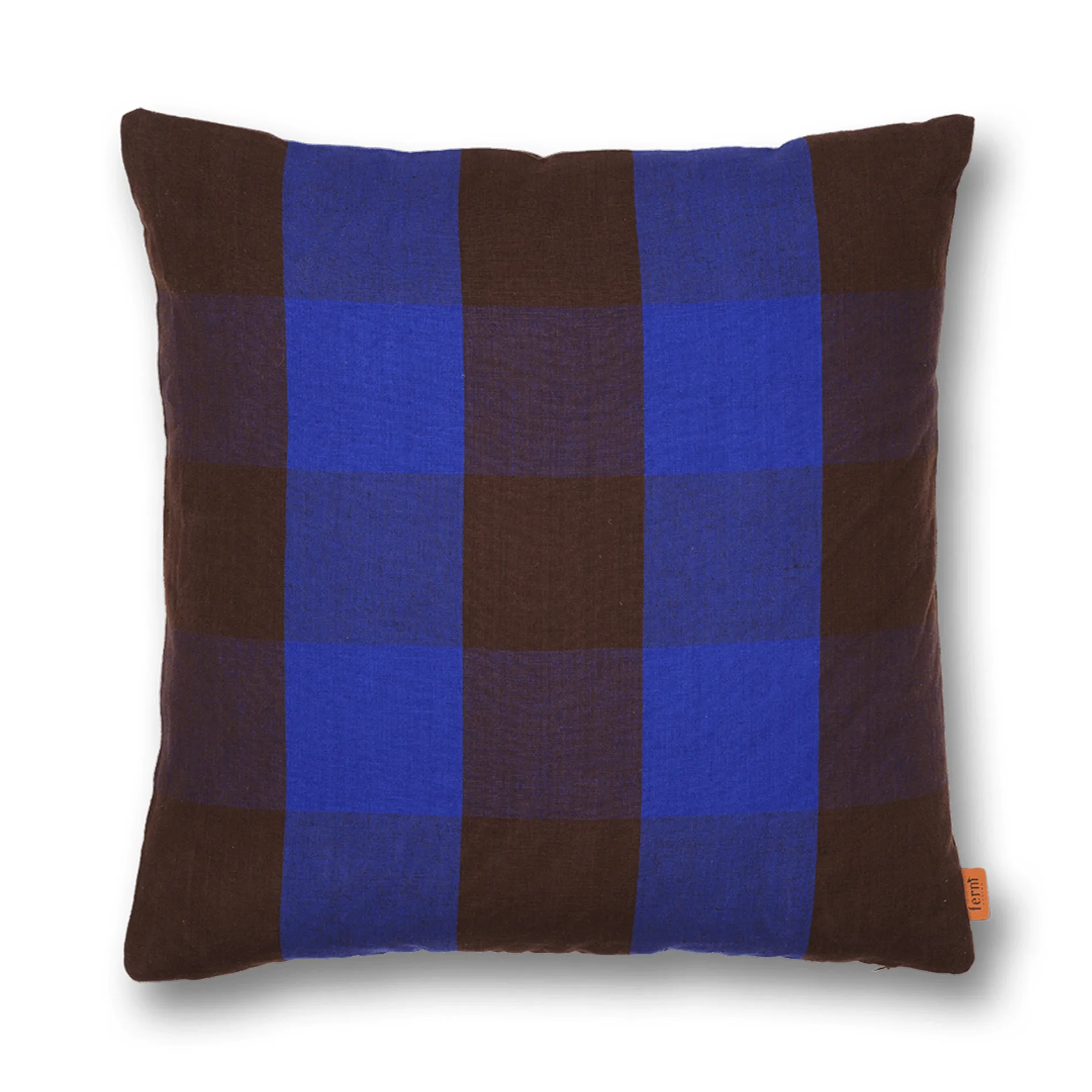 Grand pute 50x50 cm, Chocolate-bright blue Ferm Living