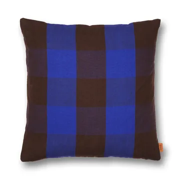 Grand pute 50x50 cm - Chocolate-bright blue - Ferm Living