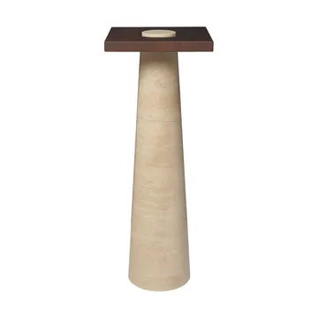 Grova pidestall - Travertine, 30x30x80 cm - Ferm Living