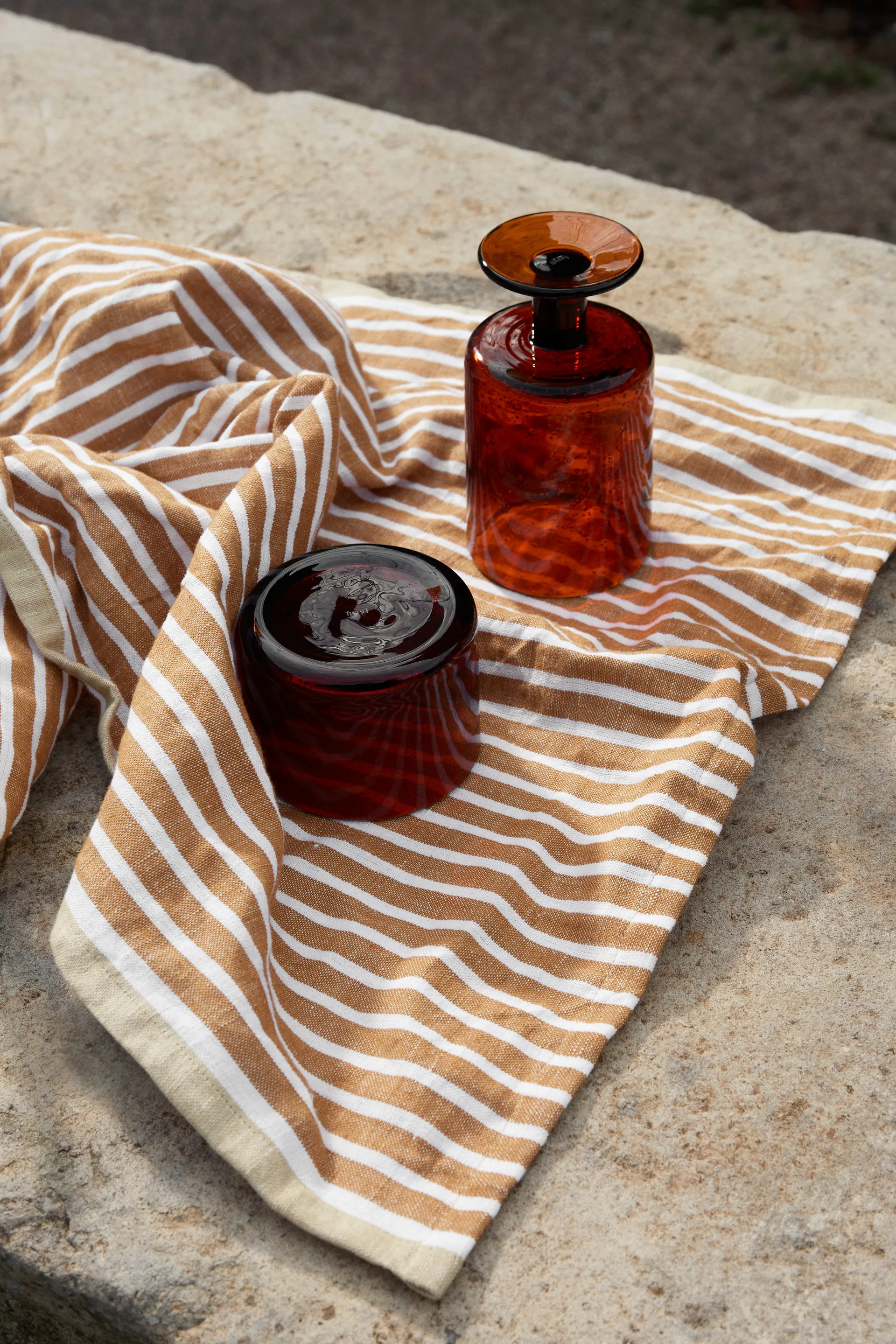 Hale kjøkkenhåndkle 50x70 cm, Golden brown-silver fern Ferm Living