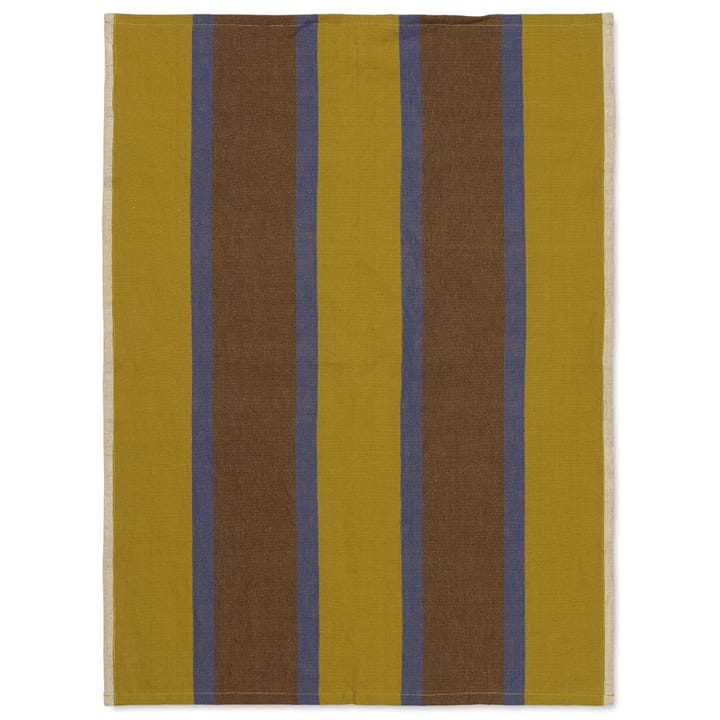 Hale kjøkkenhåndkle 50x70 cm - Lime-bright blue-chocolate - Ferm Living