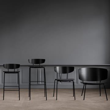 Herman barstol høy - svart - Ferm Living