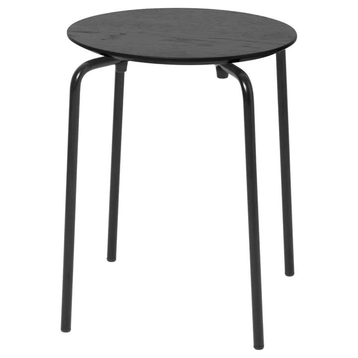 Herman rund krakk - Black, Ø30,5x45 cm - Ferm Living