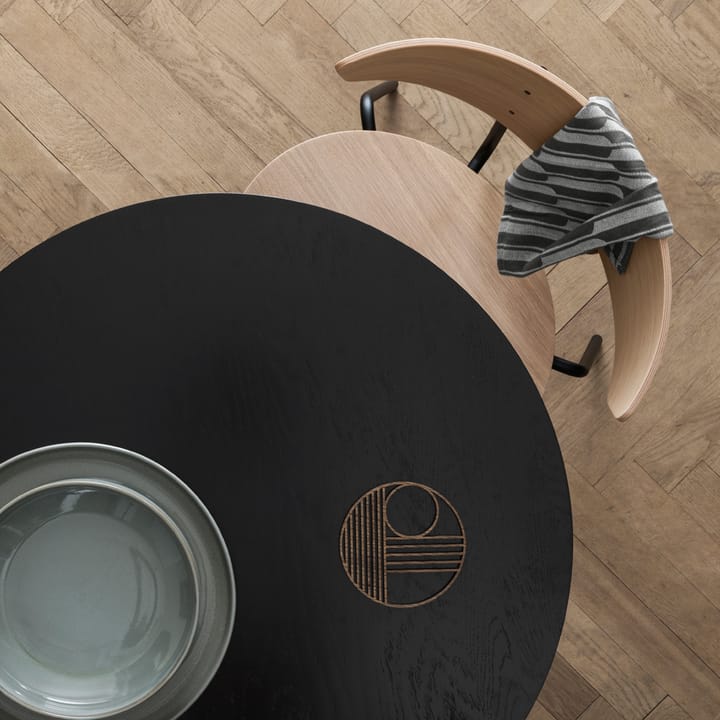 Herman stol, Black, svartlakkerte askeben Ferm Living