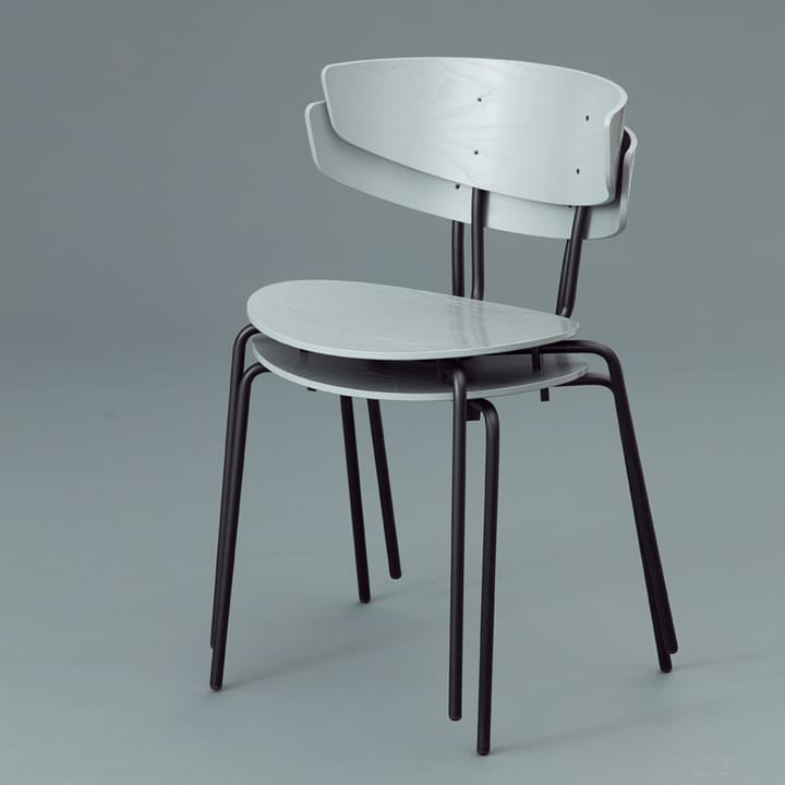 Herman stol, Black, svartlakkerte askeben Ferm Living