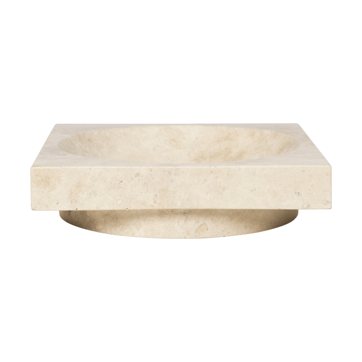 Hew dekorasjonsskål lav - Travertine - Ferm Living