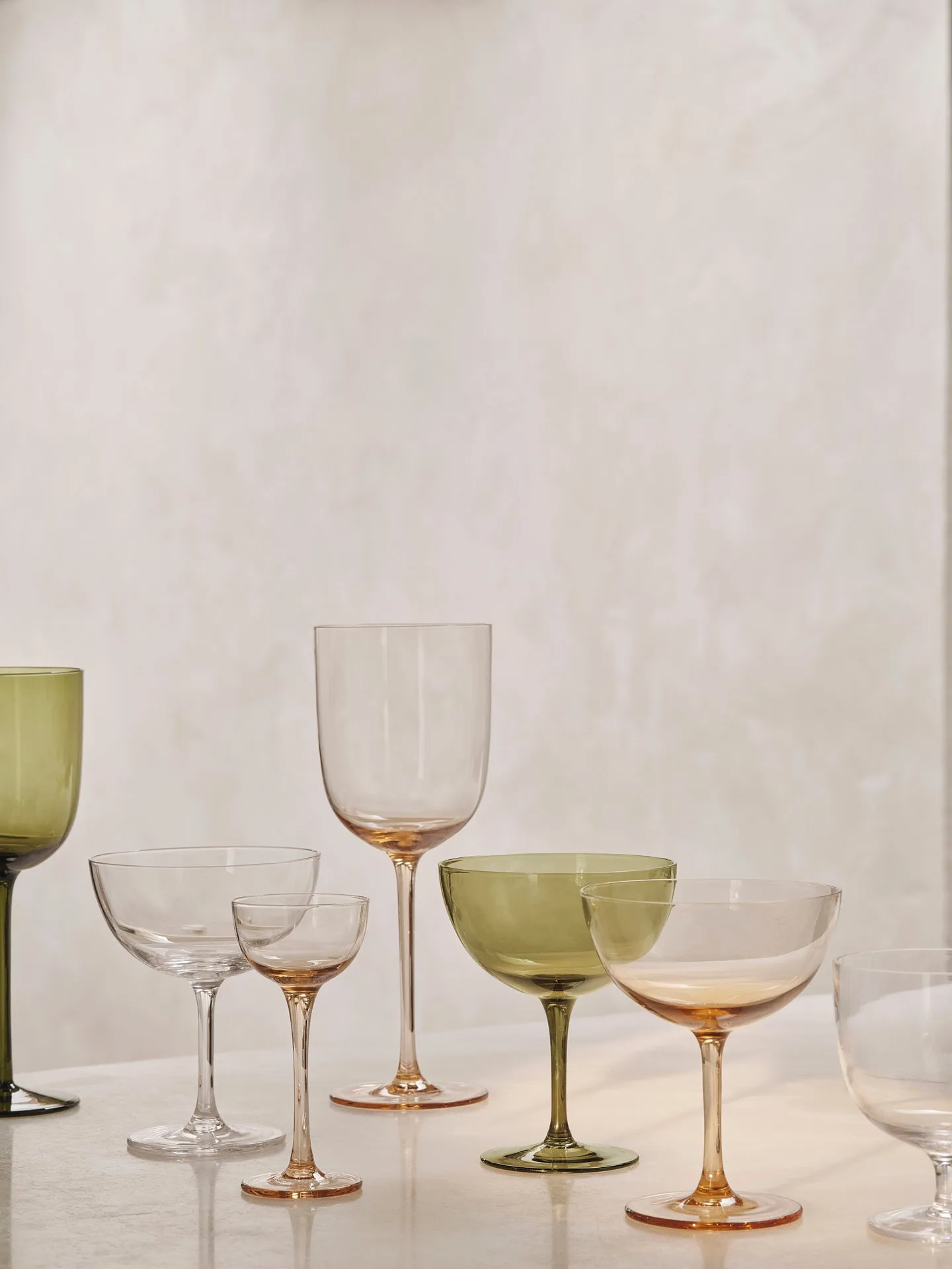 Host cocktailglass 24 cl 2-pakning, Moss green Ferm Living