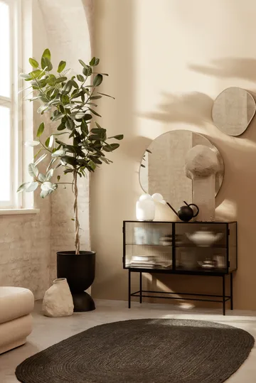 Hourglass krukke medium Ø40 cm - Svart-mørkegrå - Ferm Living