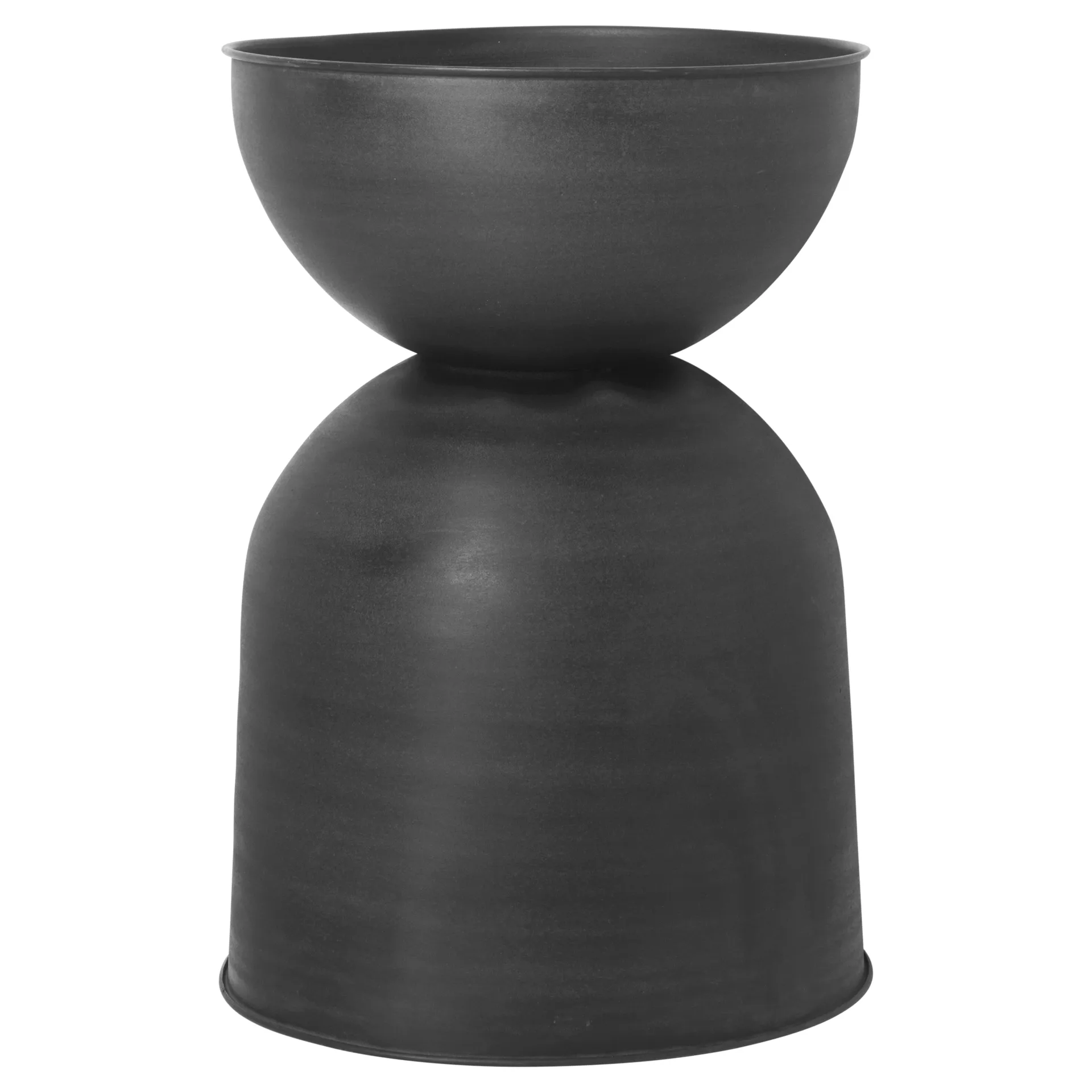 Hourglass krukke stor Ø50 cm, Svart-mørkegrå Ferm Living