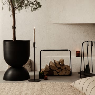 Hourglass krukke stor Ø50 cm - Svart-mørkegrå - Ferm Living