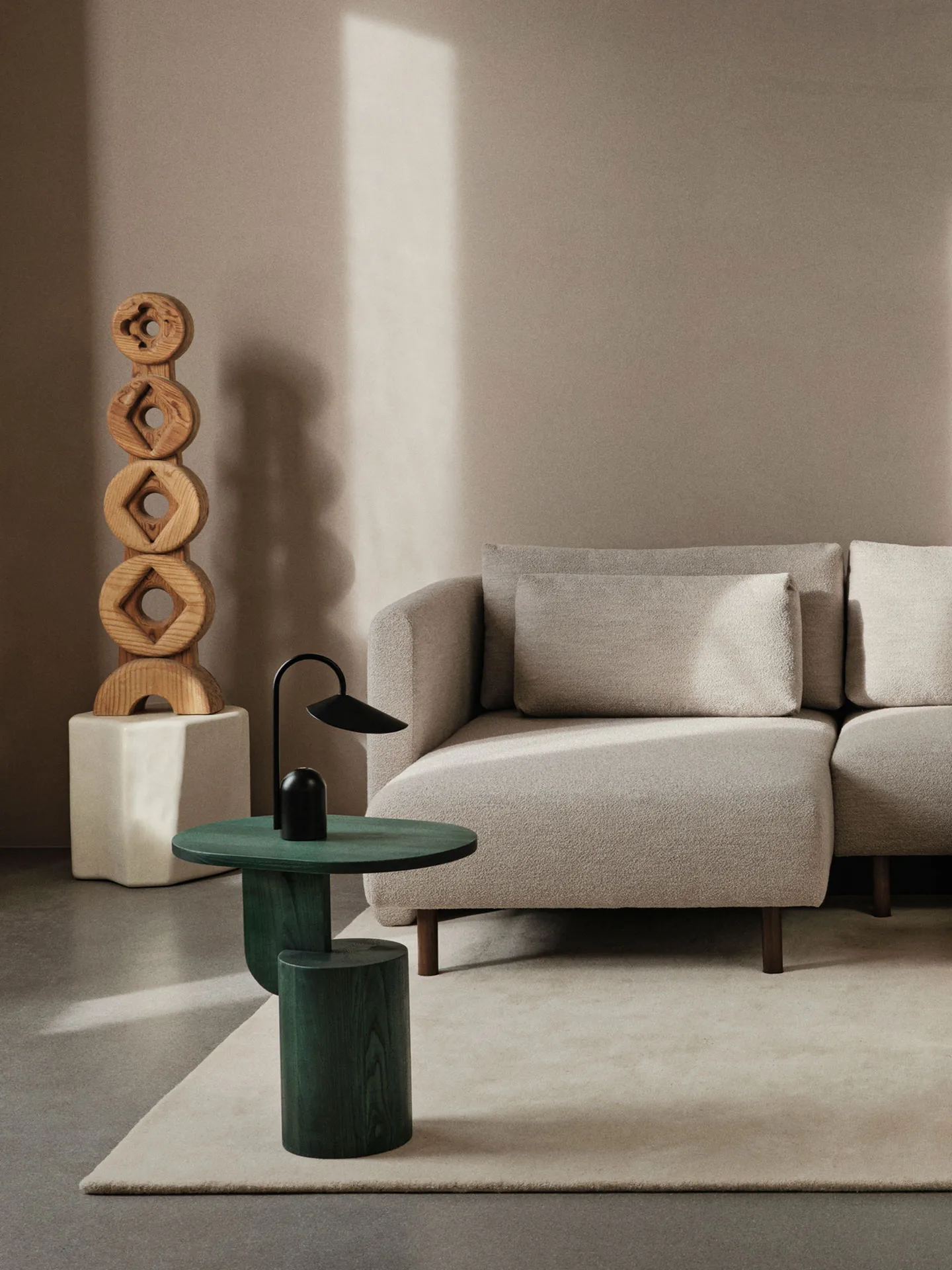 Insert sidebord, Myrtle Green Stained Ferm Living