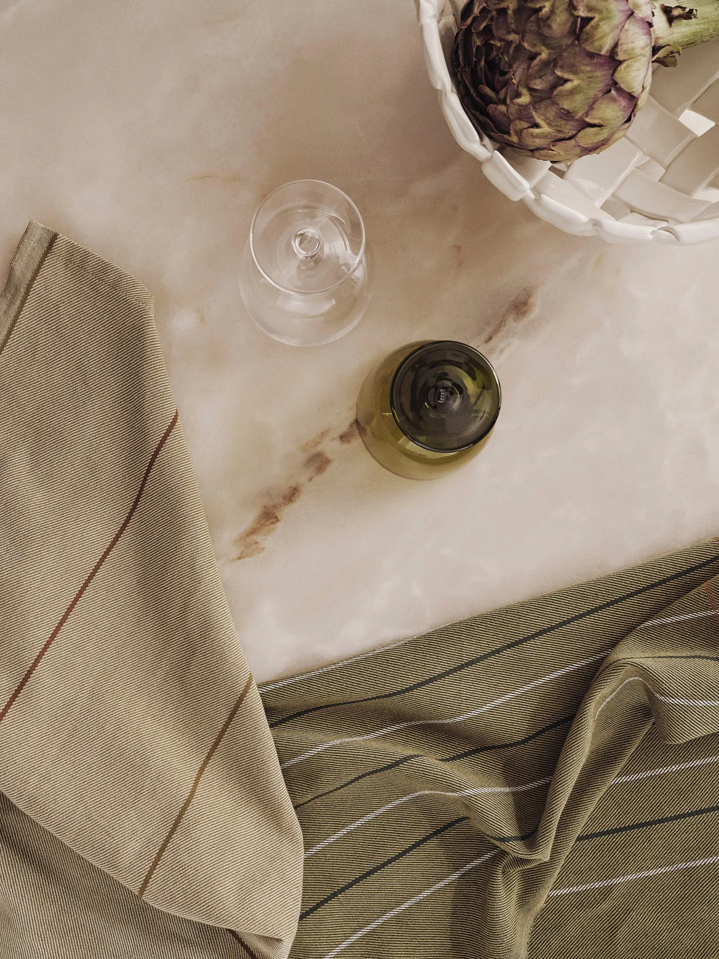 Ito kjøkkenhåndkle 50x70 cm 2-pakning, Seaweed-flax Ferm Living