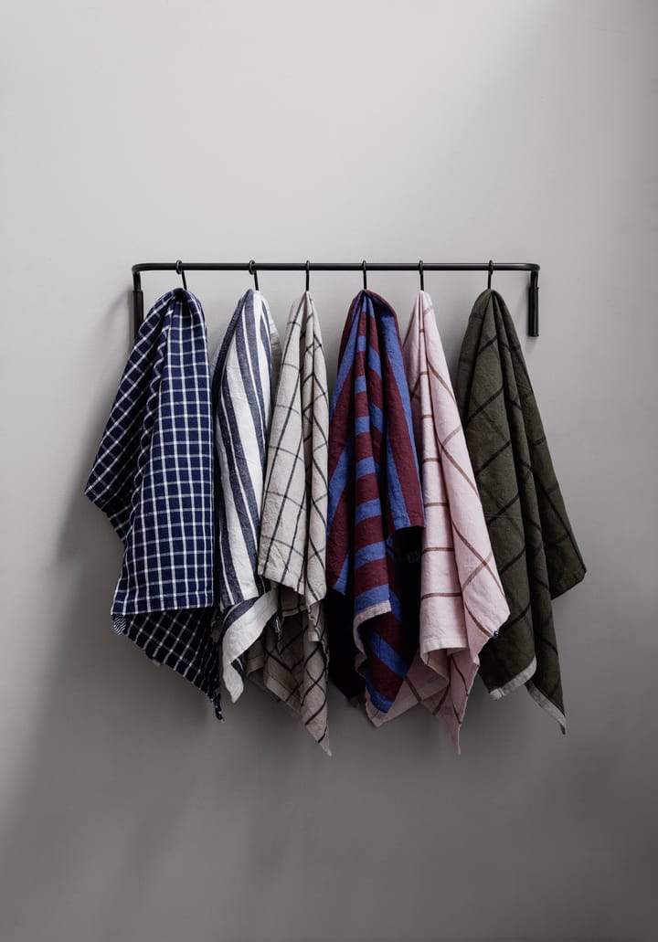 Kitchen kjøkkenstang med 6 kroker, Svart messing Ferm Living