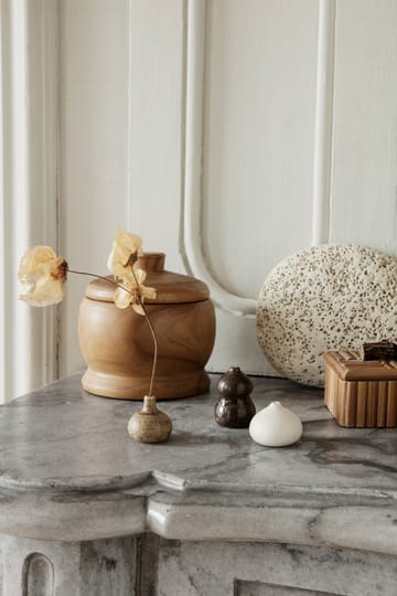 Komo vasee mini sett med 3 - Brown-white - Ferm Living