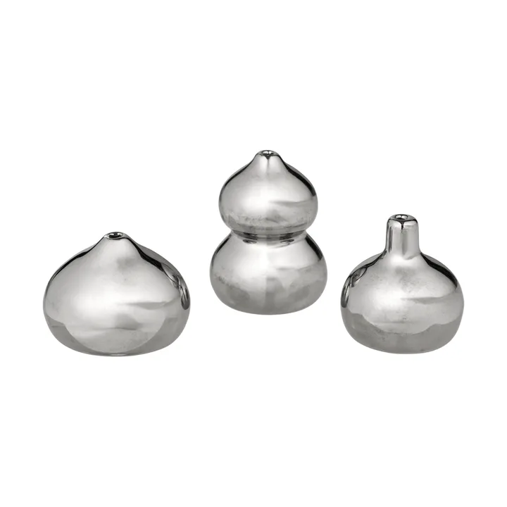 Komo vasee mini sett med 3 - Silver - Ferm Living
