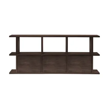 Kona bokhylle 3x2 - Dark stained, inkl. 3 skapinnsatser - Ferm Living