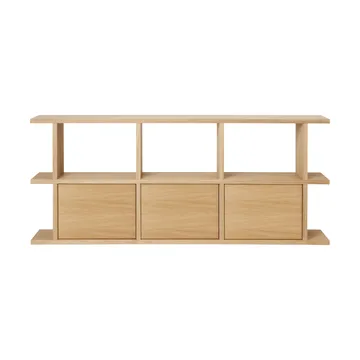Kona bokhylle 3x2 - Natural oak, inkl. 3 skapinnsatser - Ferm Living