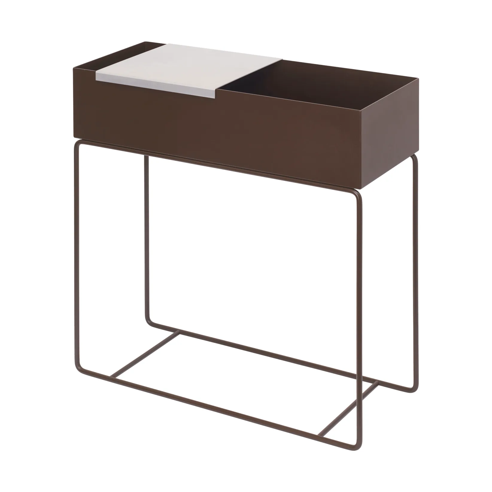 Lager brett stor til plantbox 26x26 cm, Aluminium Ferm Living