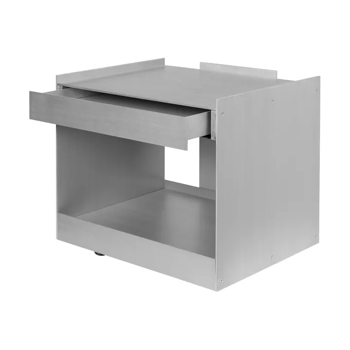 Lager serveringsvogn - Low, aluminium - Ferm Living