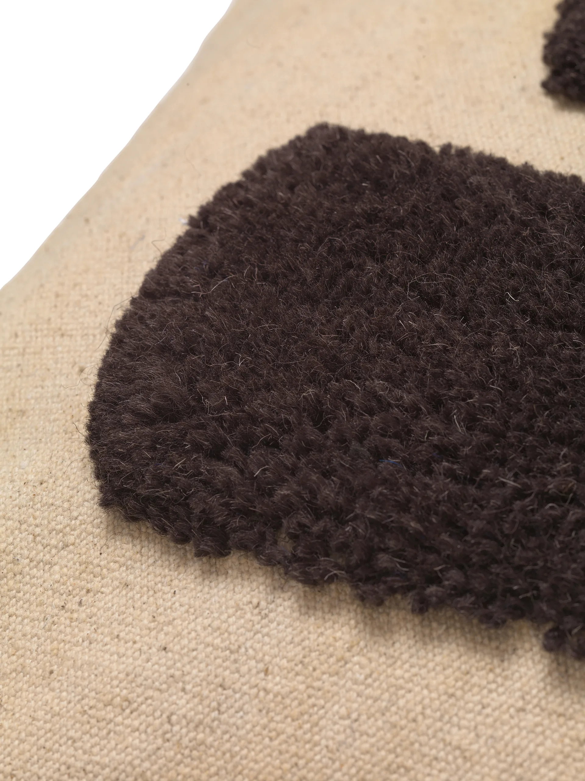 Lay pute 50 x 50 cm, Sand / Dark Brown Ferm Living