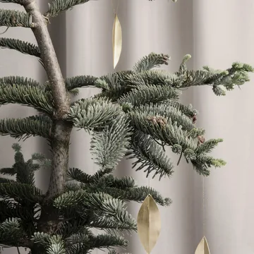Leaf juletrepynt - Brass, 4-stk - Ferm Living