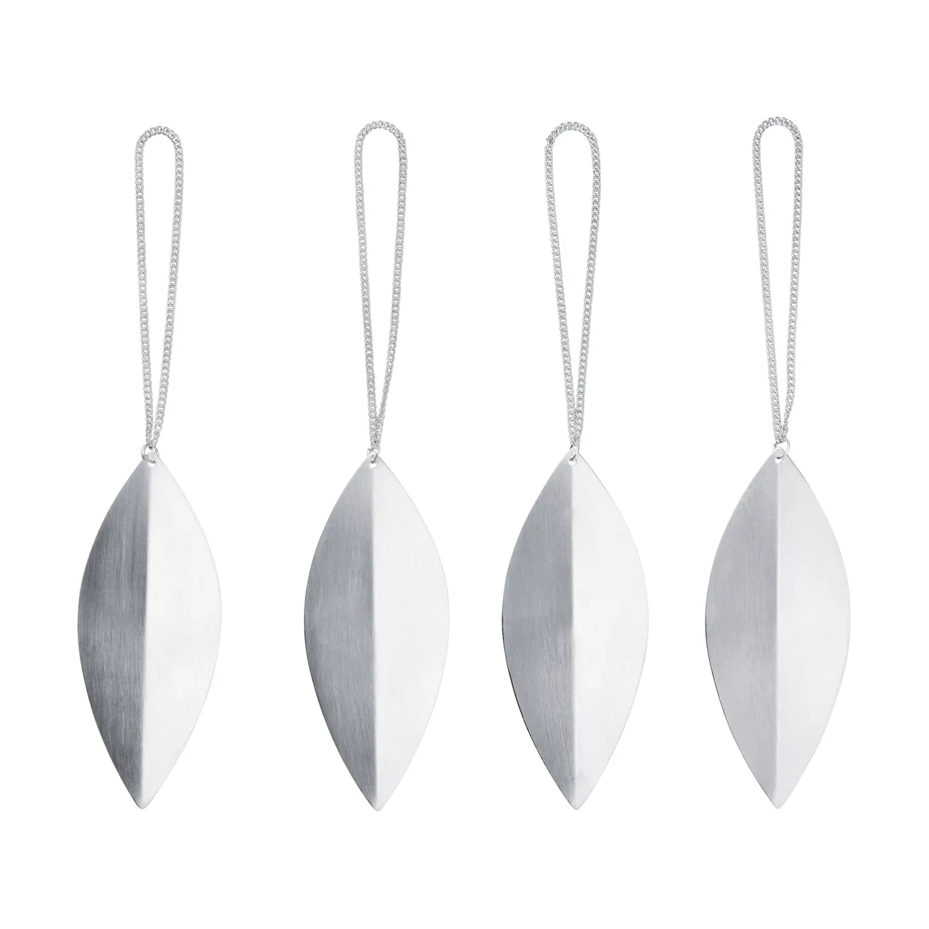 Leaf juletrepynt, Silver, 4-pakning Ferm Living