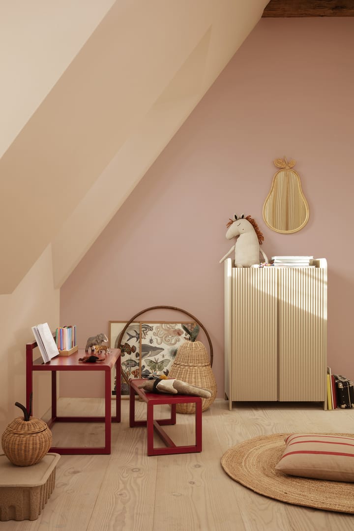 Little Architecht Bench benk, Poppy red Ferm Living