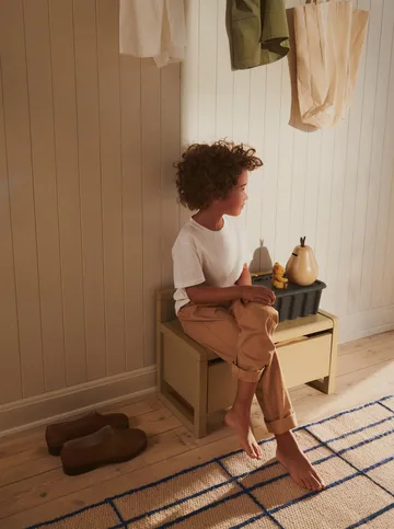 Little architect oppbevaringsbenk - Cashmere, 60x30x41,2 cm - Ferm Living