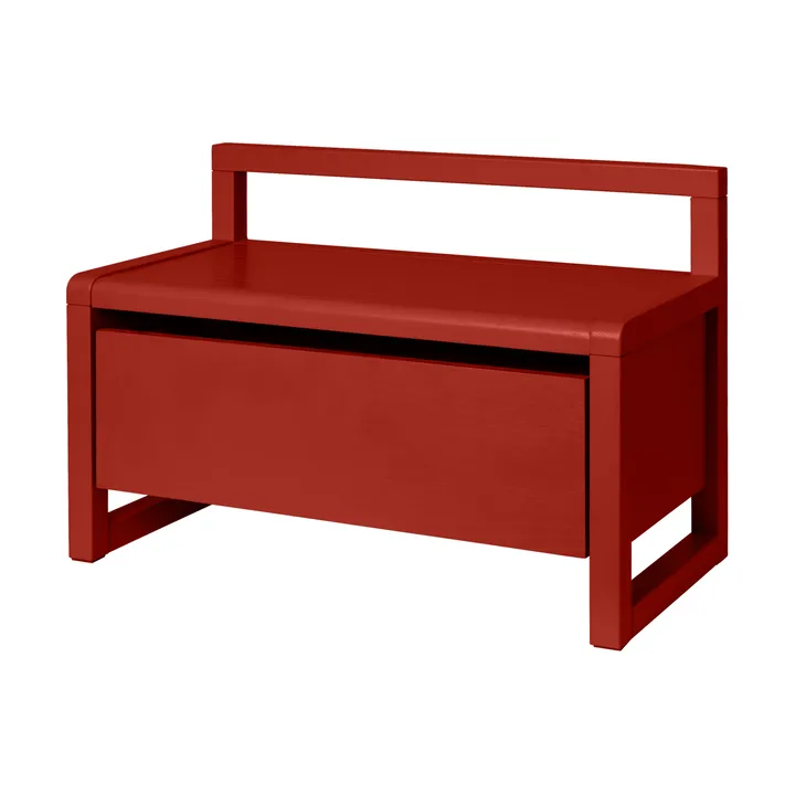 Little architect oppbevaringsbenk - Poppy Red, 60x30x41,2 cm - Ferm Living