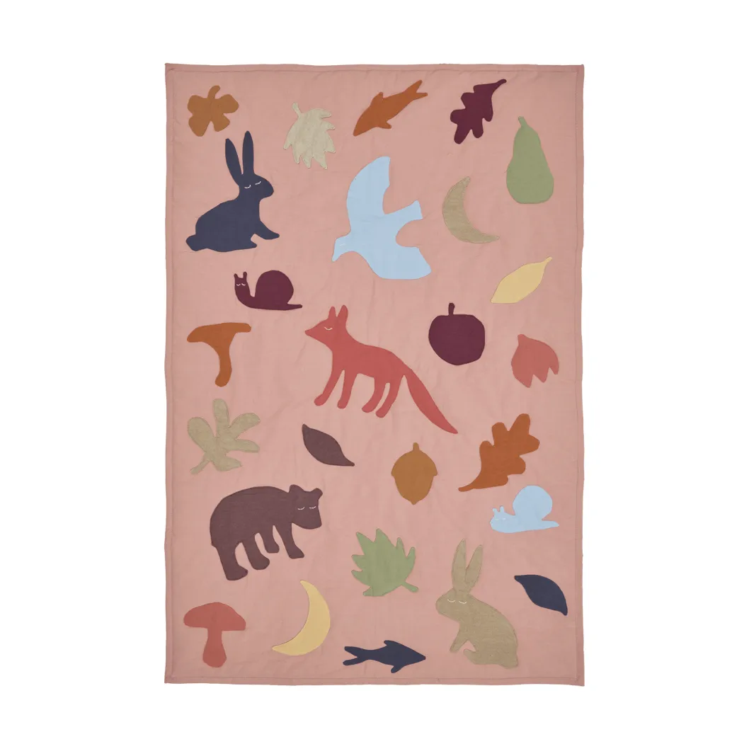 Lunden pledd, Rose-multi, 80x110 cm Ferm Living