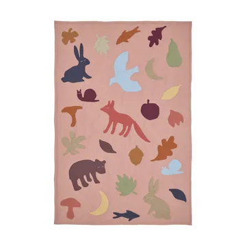Lunden pledd - Rose-multi, 80x110 cm - Ferm Living