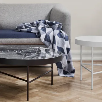 Marble Table sofabord - Marmor sort, large, sort stativ - Ferm Living
