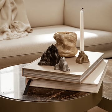 Marble Table sofabord - marmor svart, medium, svart stativ - Ferm Living