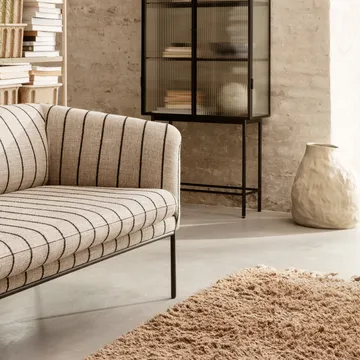 Meadow High Pile gulvteppe 140x200 cm - Dark beige - Ferm Living