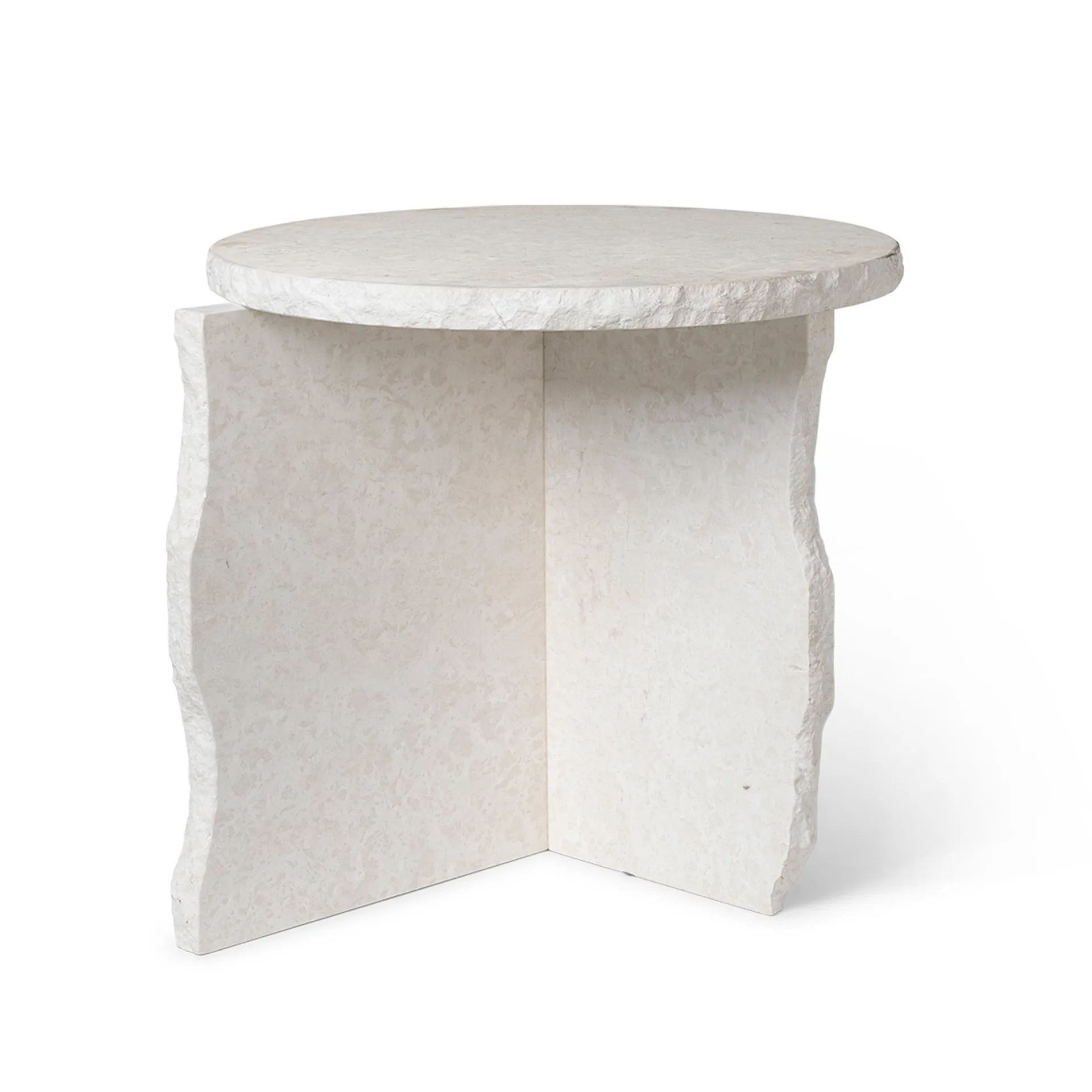 Mineral Sculptural bord Ø 52 cm, Bianco Curia Ferm Living