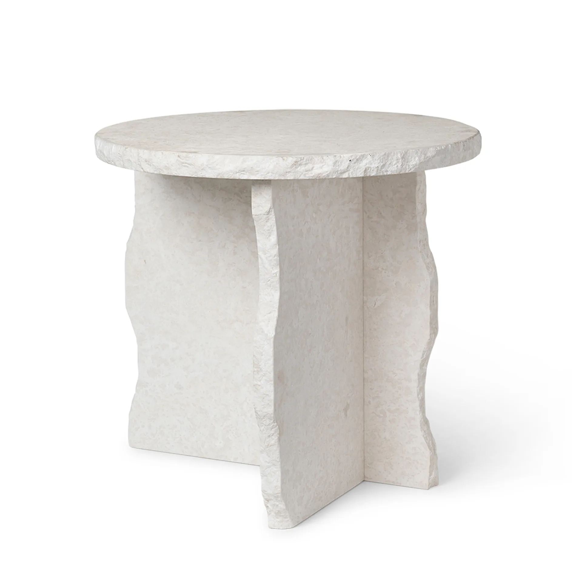 Mineral Sculptural bord Ø 52 cm, Bianco Curia Ferm Living