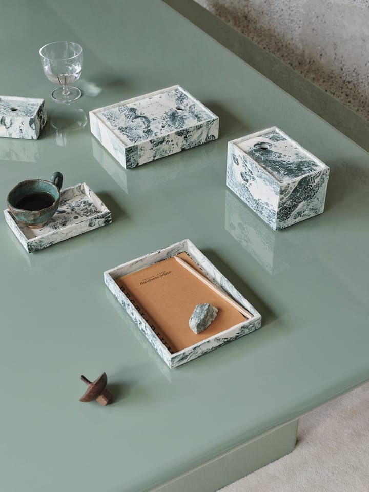Mist oppbevaringsboks 7,5x10 cm, Emerald-off white Ferm Living
