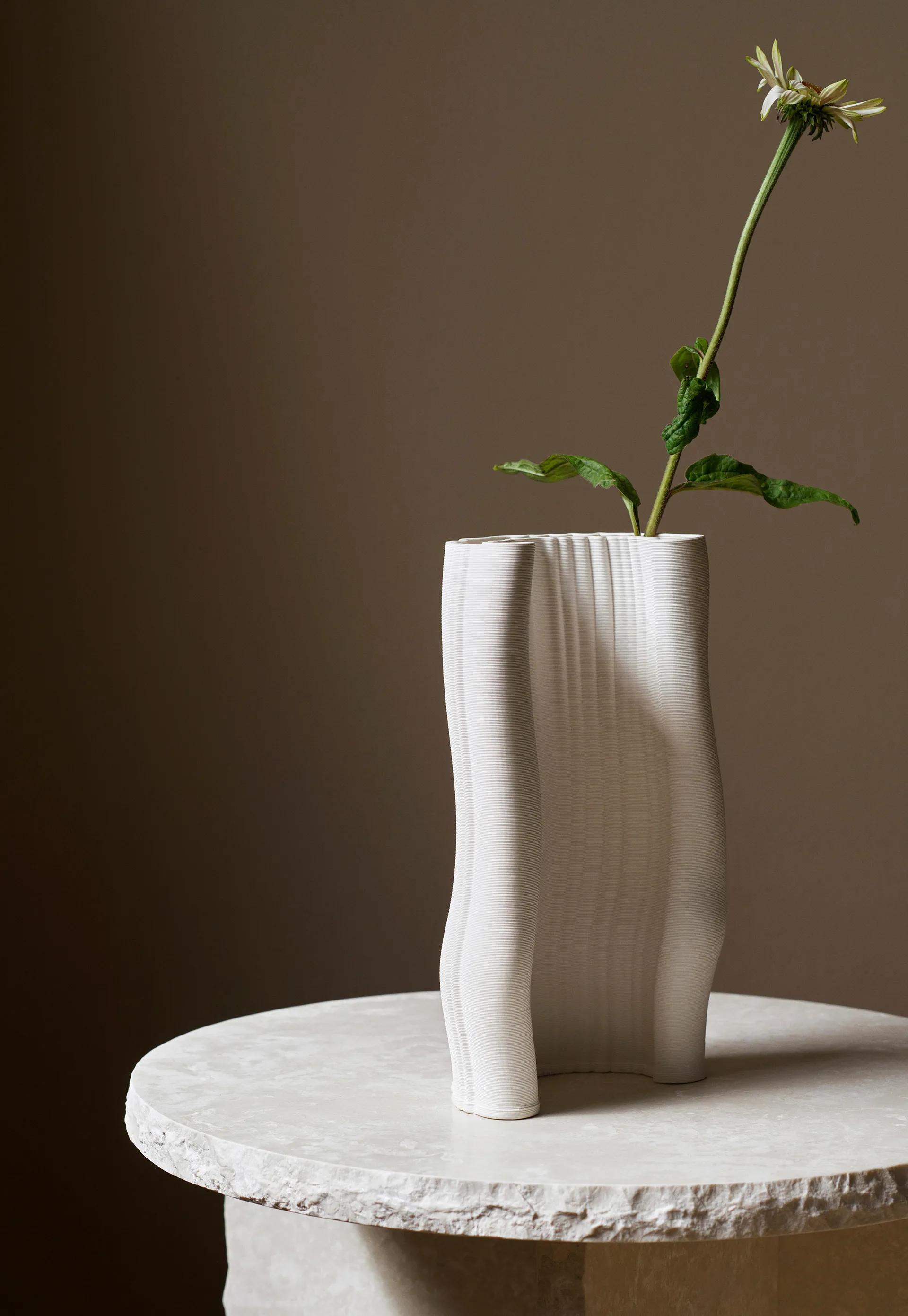 Moire vase 19 x 30 cm, Offwhite Ferm Living
