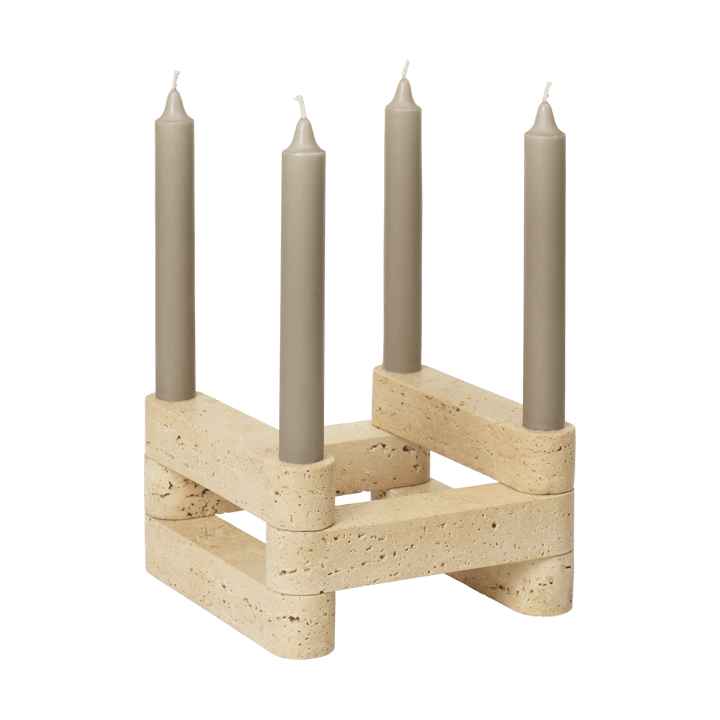 Newel modul lysestake 6 deler, Travertine Ferm Living