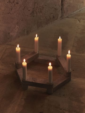 Newel modul lysestake 6 deler - Travertine - Ferm Living