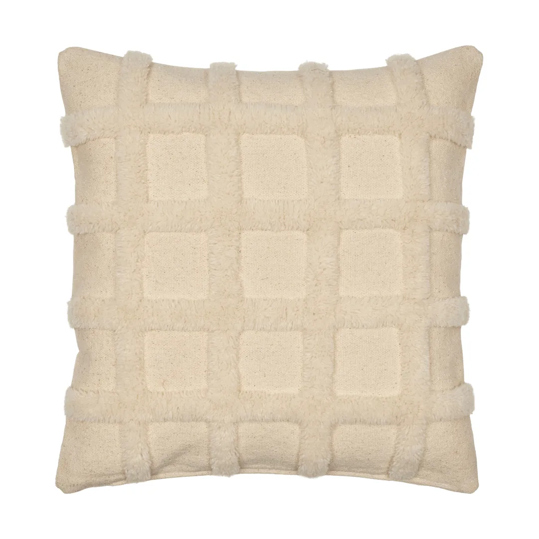 Norte grid pute, Off-white, 50x50 cm Ferm Living