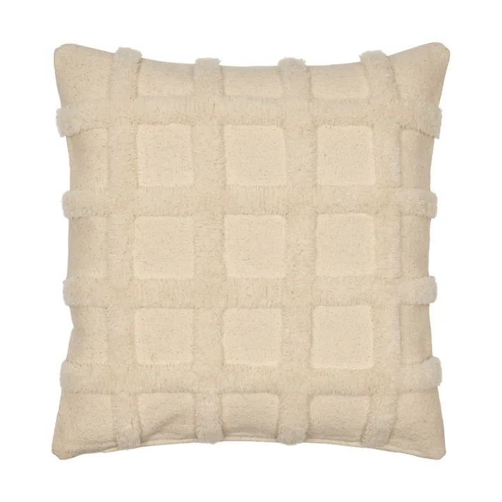 Norte grid pute - Off-white, 50x50 cm - Ferm Living
