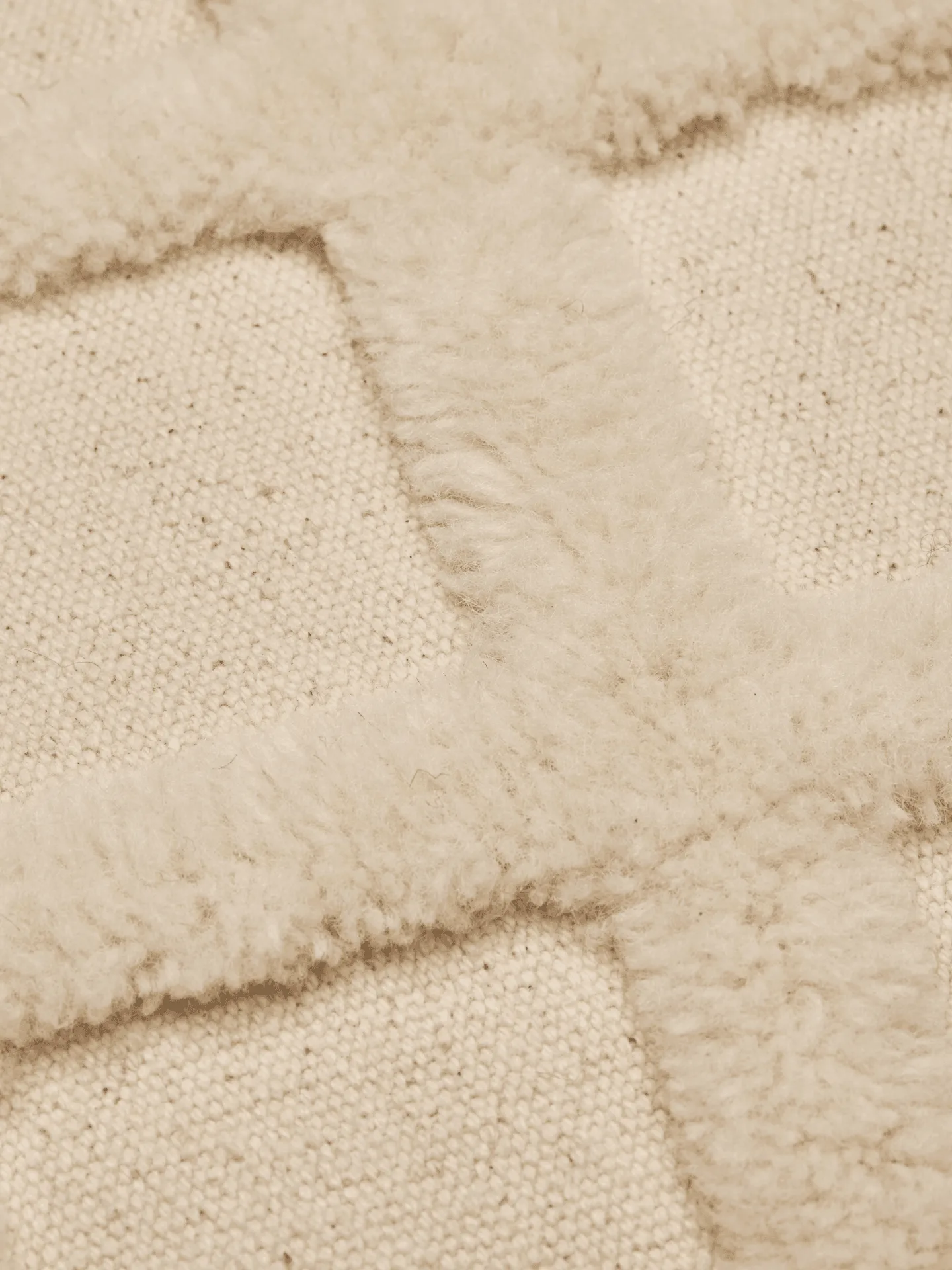 Norte grid pute, Off-white, 50x50 cm Ferm Living