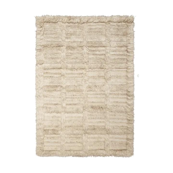 Norte grid teppe - Natural, 160x235 cm - Ferm Living