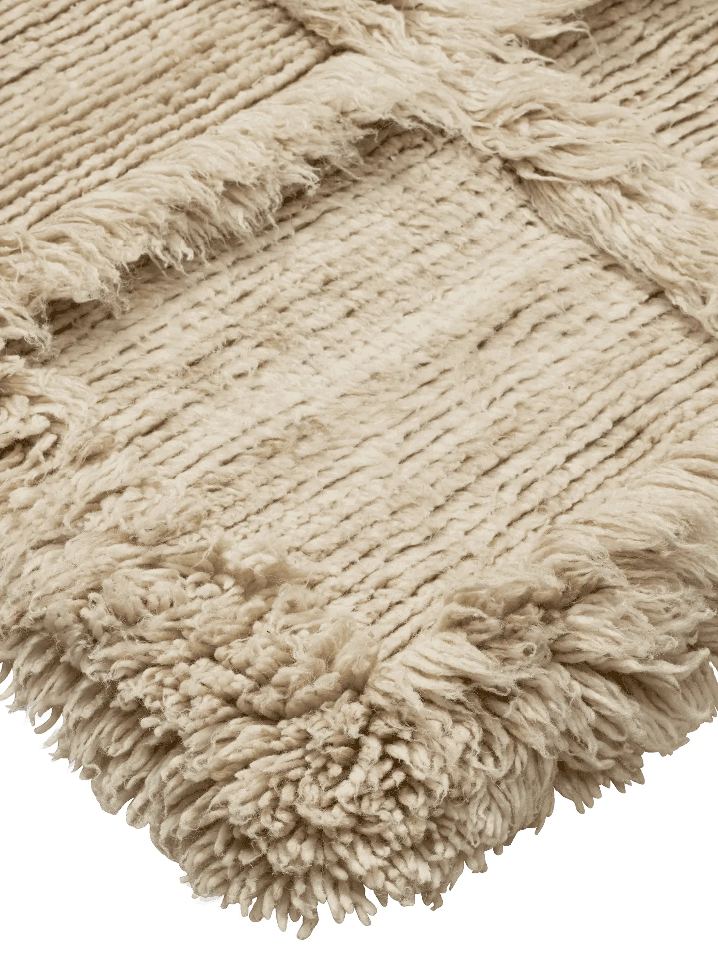 Norte grid teppe, Natural, 160x235 cm Ferm Living