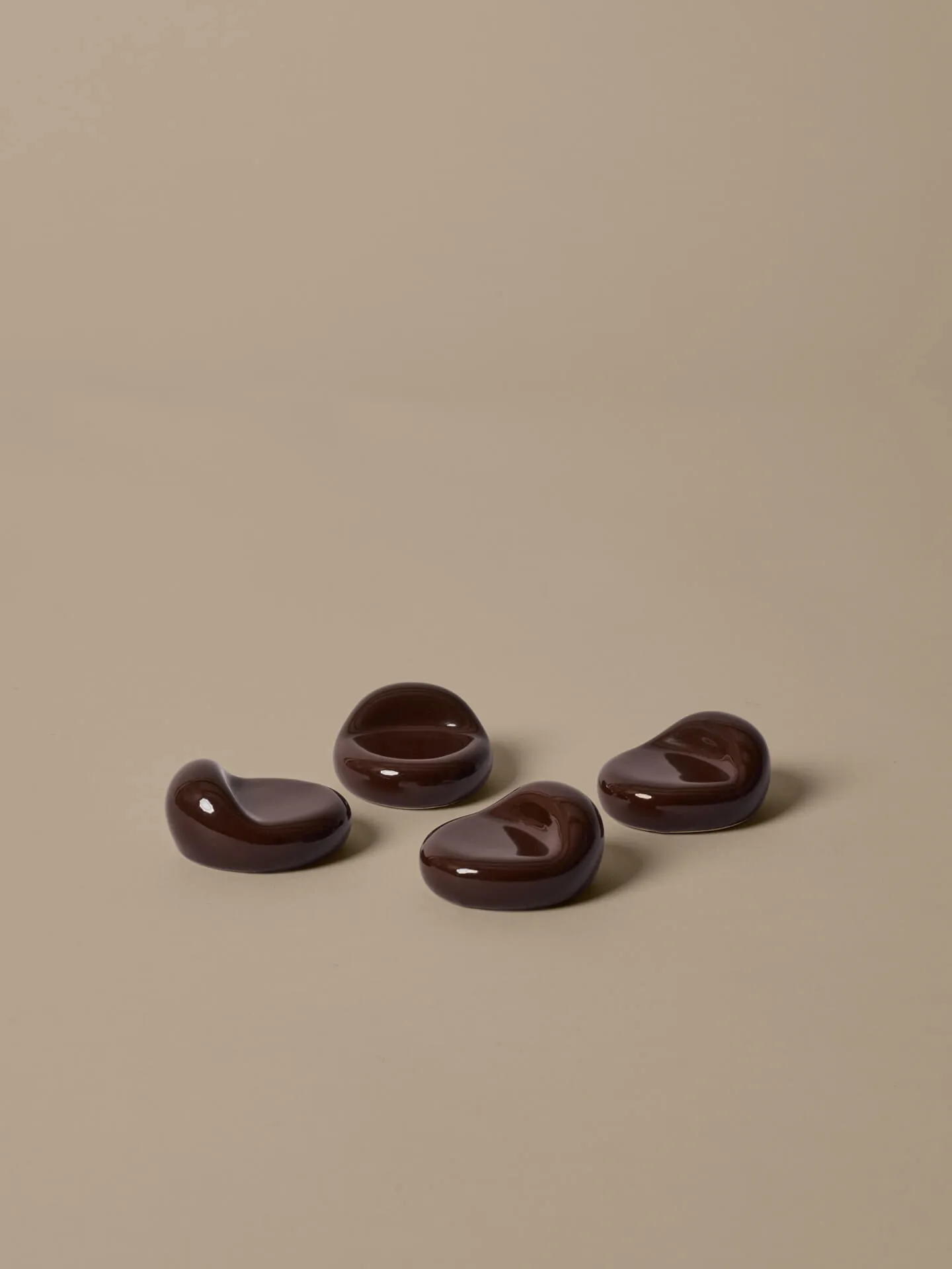 Nube føtter til potte 4-pk, Carob brown Ferm Living