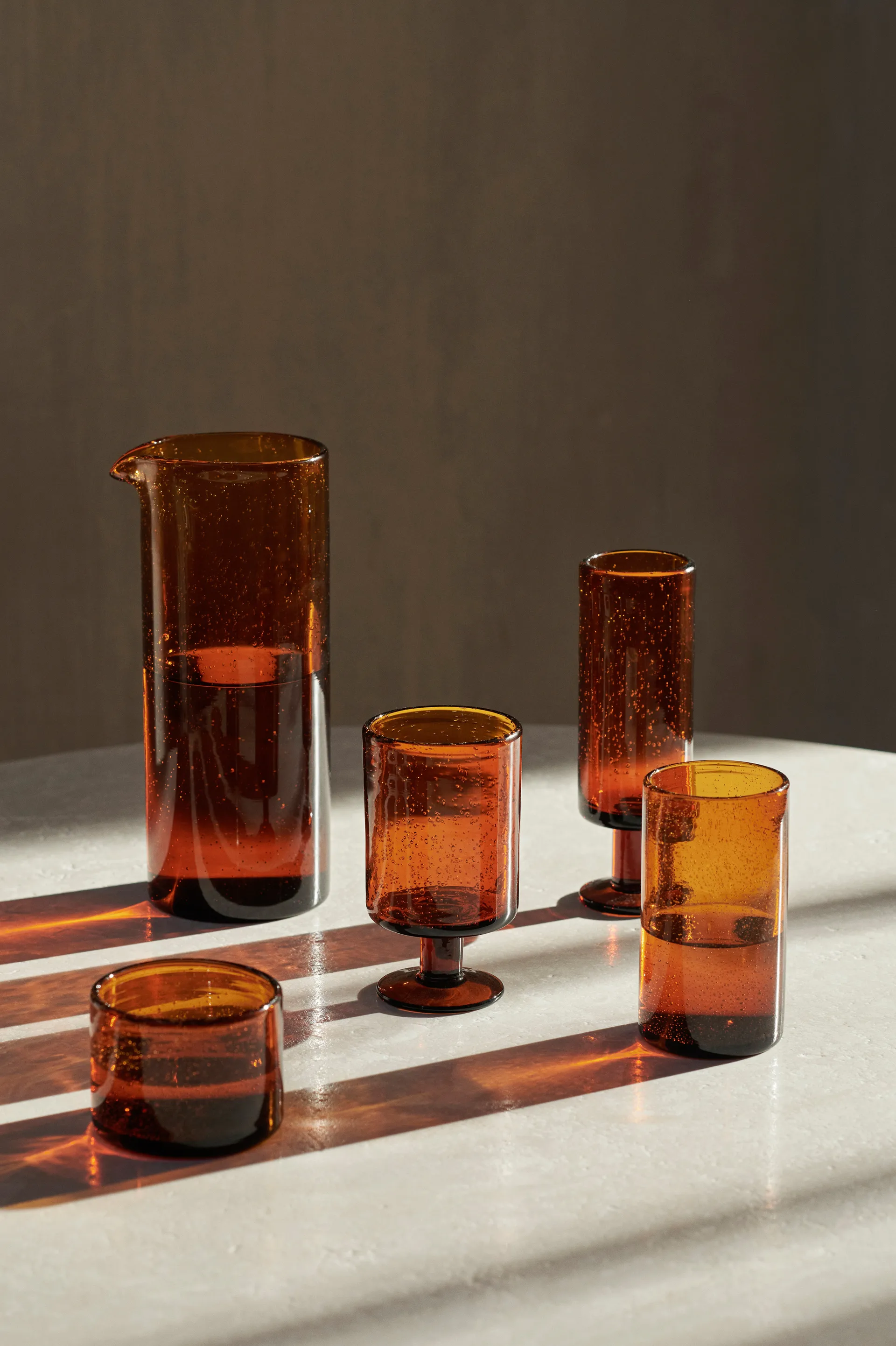 Oli vannglass høyt 22 cl, Amber Ferm Living
