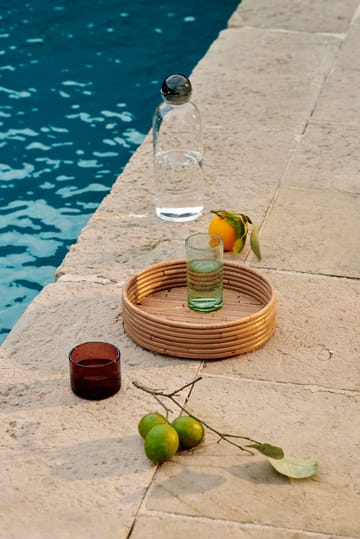 Oli vannglass lavt 11 cl - Amber - Ferm Living