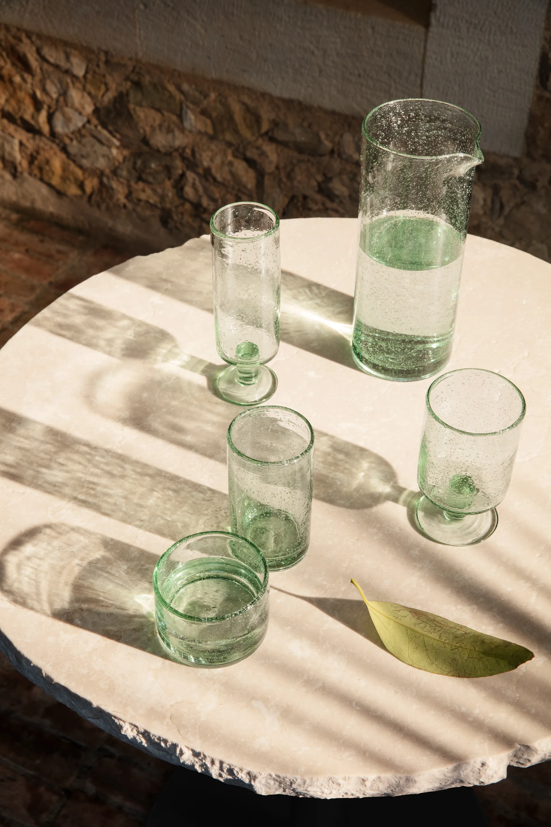 Oli vannkaraffel 1 l, Recycled clear Ferm Living